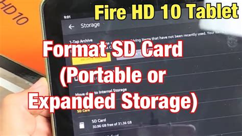 how to format sd card on amazon fire tablet|How to Use an SD Card With a Fire Tablet .